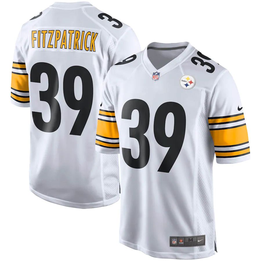 Men Pittsburgh Steelers #39 Minkah Fitzpatrick Nike White Player Game NFL Jersey